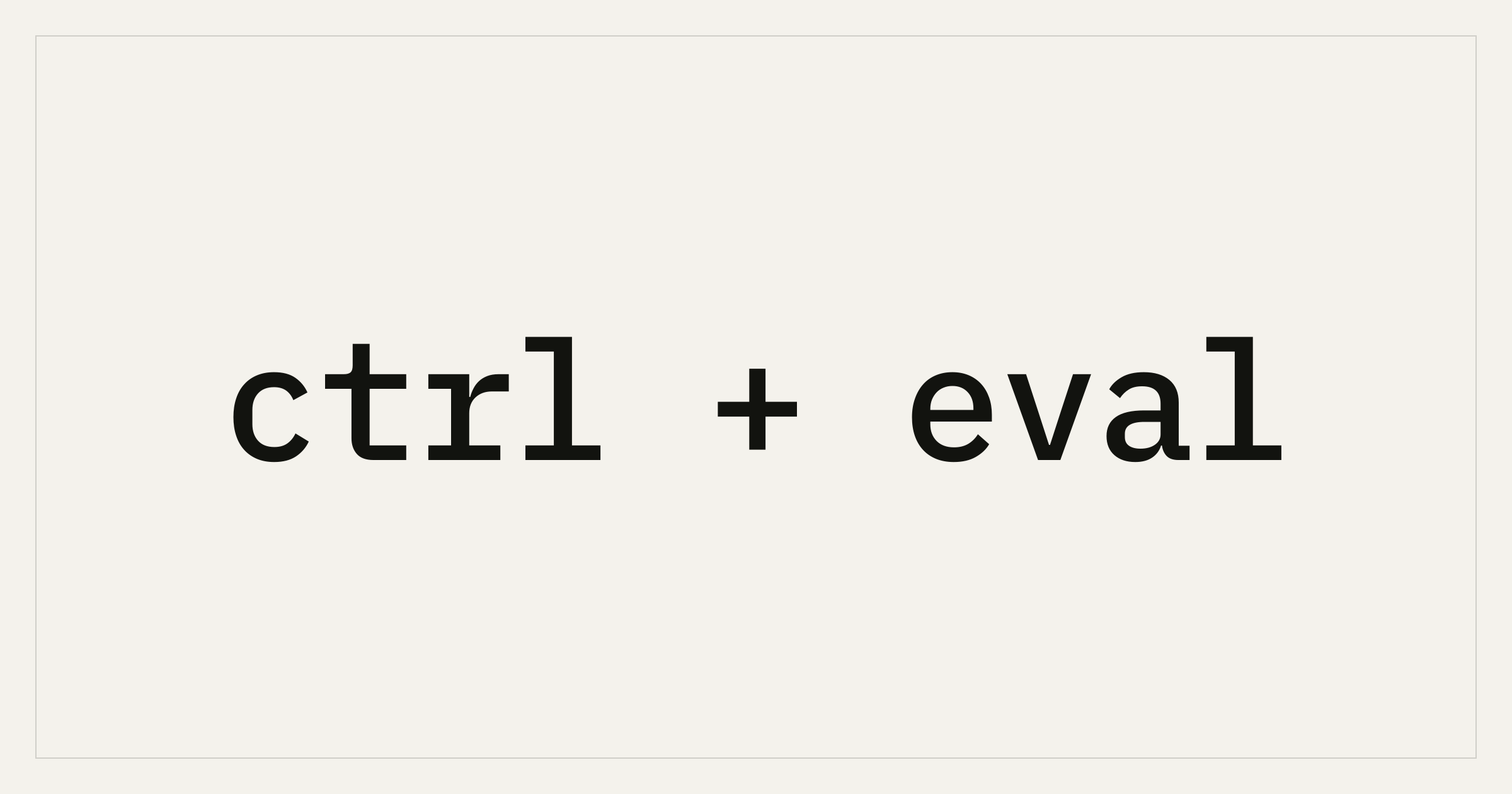 ctrl+eval ApS logo
